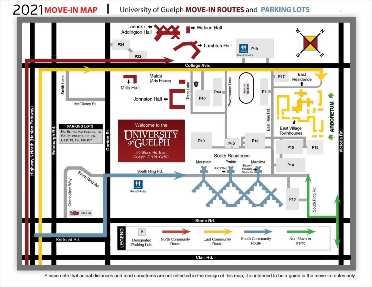 Download our 2021 Move-in Traffic Route Map